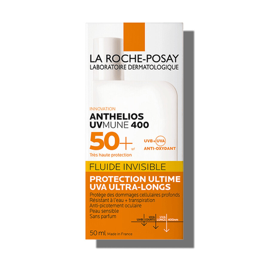La Roche-Posay Anthelios Invisible Fluide sans parfum pour la protection solaire UVmune, SPF 50+, 50 ml Évaluations