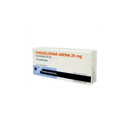 Arena Furazolidon 25 mg, 10 tabletten, Arena Group