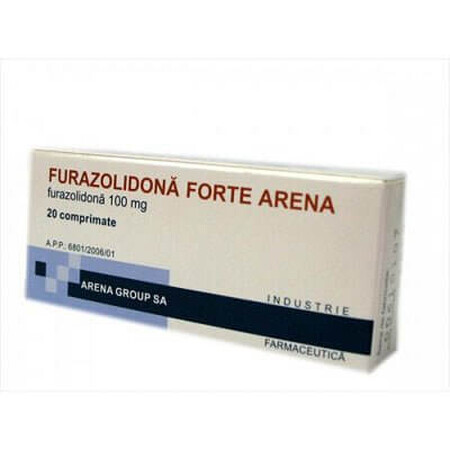 Furazolidon Forte Arena 100mg, 20 tabletten, Arena
