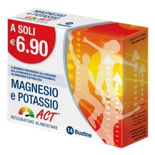 Magnesium and potassium act 14 sachets