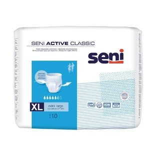 Absorbent elastic pantyhose, Extra Large, 10 pieces, Seni Active Classic