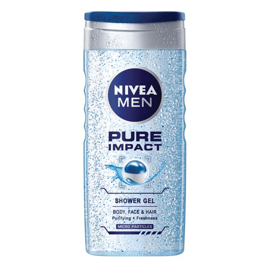 Mannen douchegel Pure Impact, 500 ml, Nivea