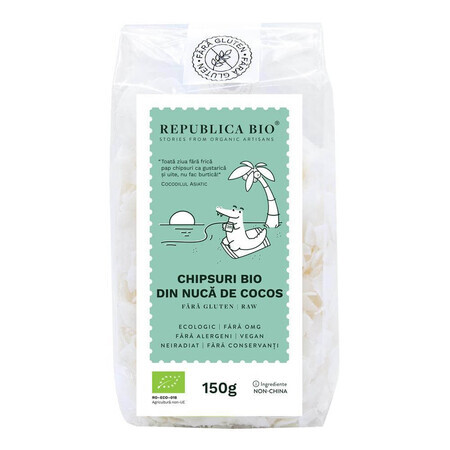 Copeaux de noix de coco bio sans gluten, 150g, Republica Bio