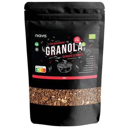 Granola Eco cu fructe si seminte, 200g, Niavis