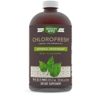 Chlorofresh Mint Vloeibaar Nature's Way, 473.2 ml, Secom