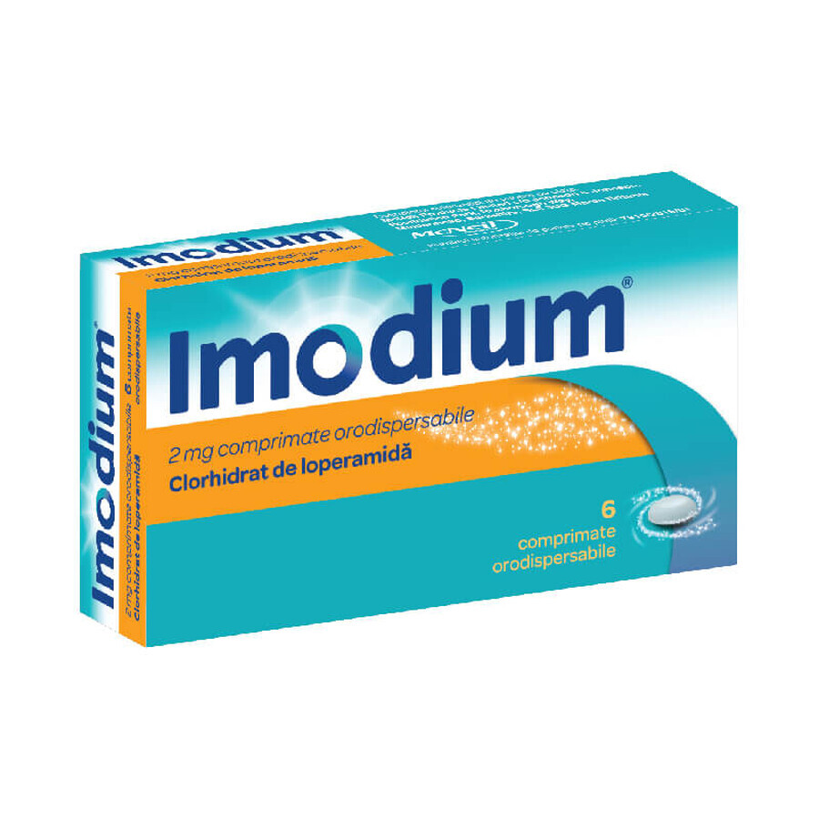 Imodium 2 mg, 6 comprimés orodispersibles, Johnson & Johnson