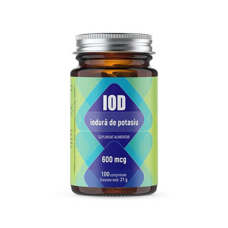 Ioduro di potassio, 600 mcg, 100 compresse, Remedia Laboratories