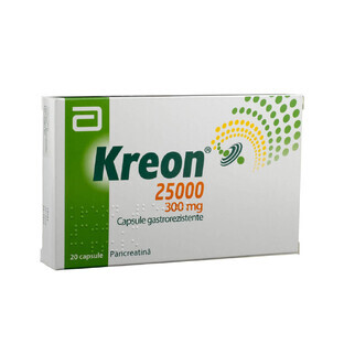 Kreon 25000, 20 capsules, Mylan