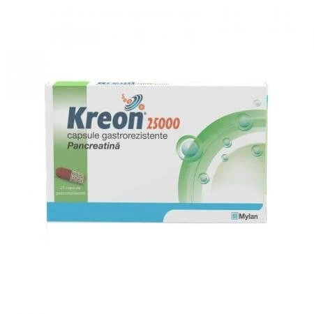 Kreon 25000, 20 capsules, Viatris