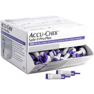 Accu-chek safe t pro plus pd lancet 200 stuks