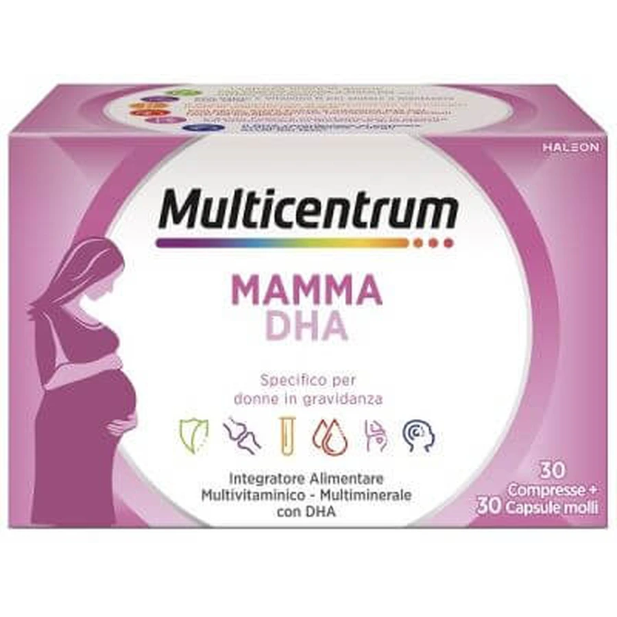 Multicentrum mum dha 30 tablets + 30 capsules