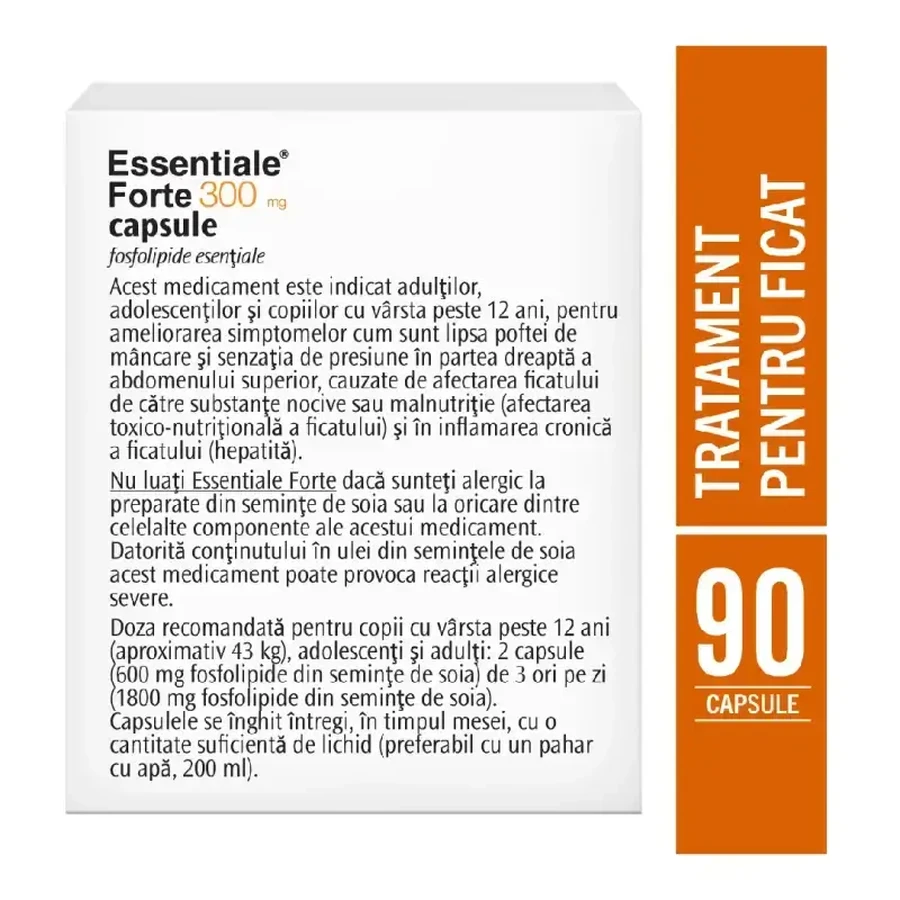 Essentiale Forte, 300 mg, 3x90 capsules, Sanofi