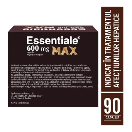 Essentiale MAX, 600 mg, 90 capsules, Sanofi