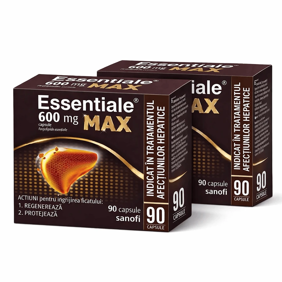 Essentiale MAX 600 mg, 2 x 90 cápsulas, Sanofi