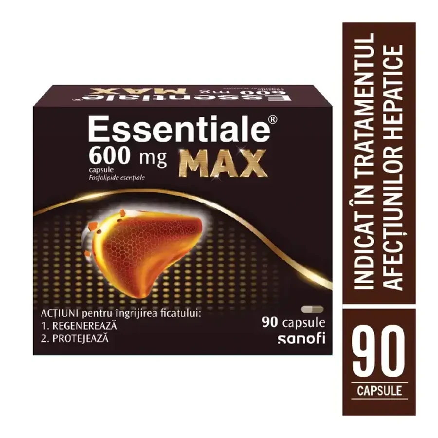 Essentiale MAX 600 mg, 2 x 90 cápsulas, Sanofi
