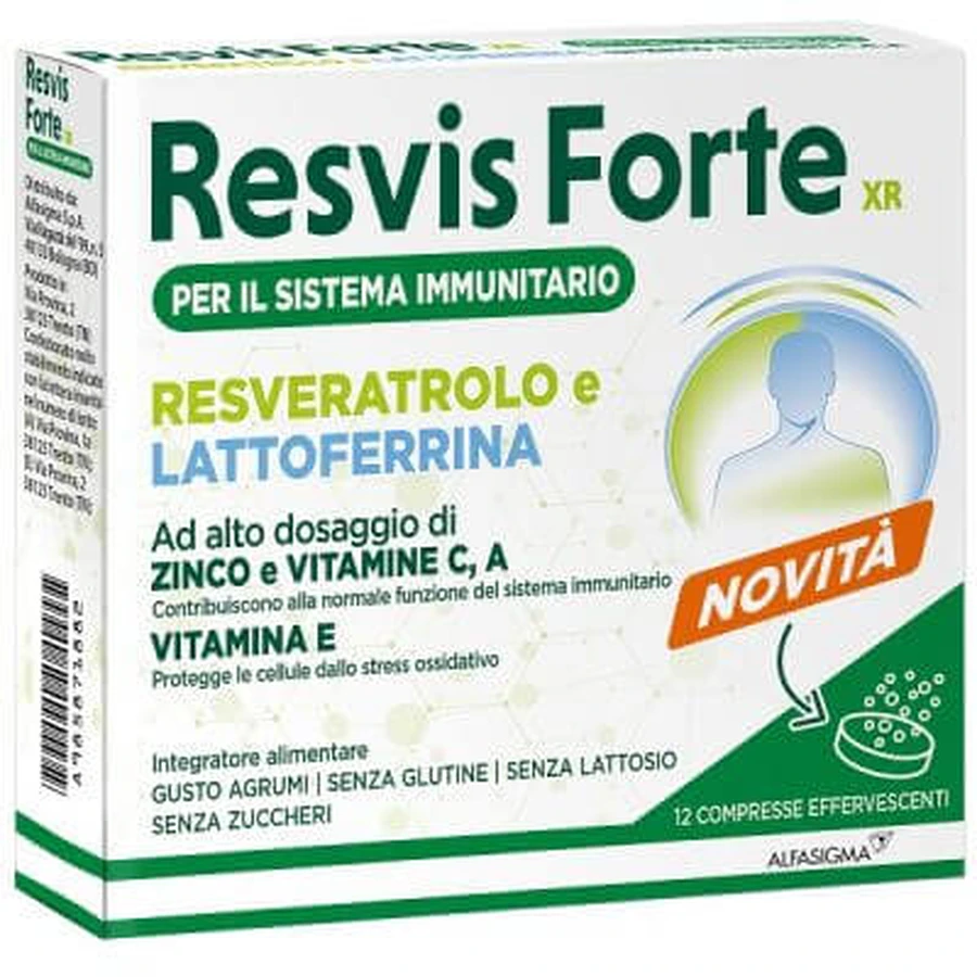 Resvis forte xr 12 comprimate efervescente