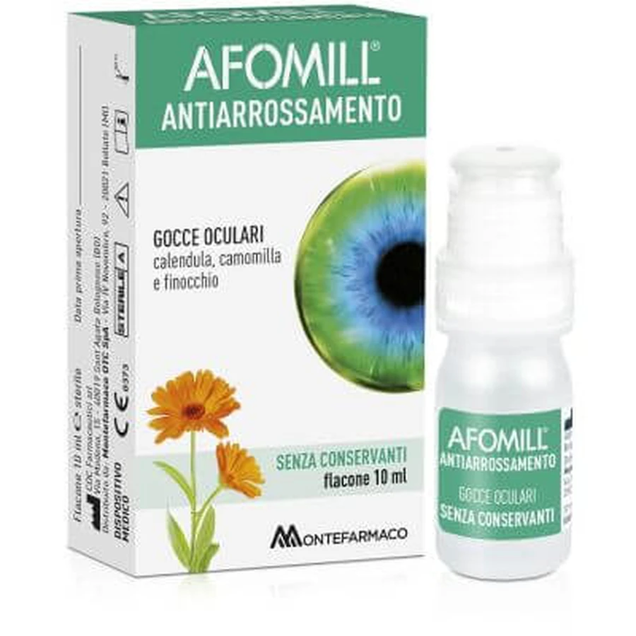 Afomill anti-reddening without preservatives 10 ml