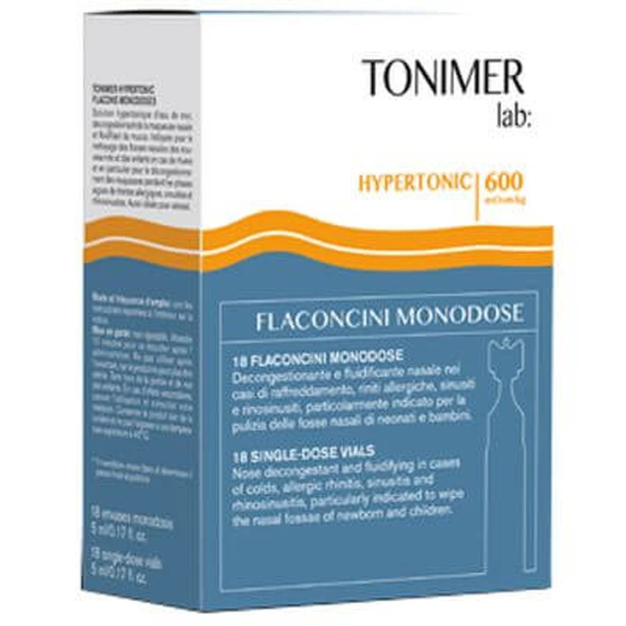 Tonimer lab hypertonique 18 flacons unidoses