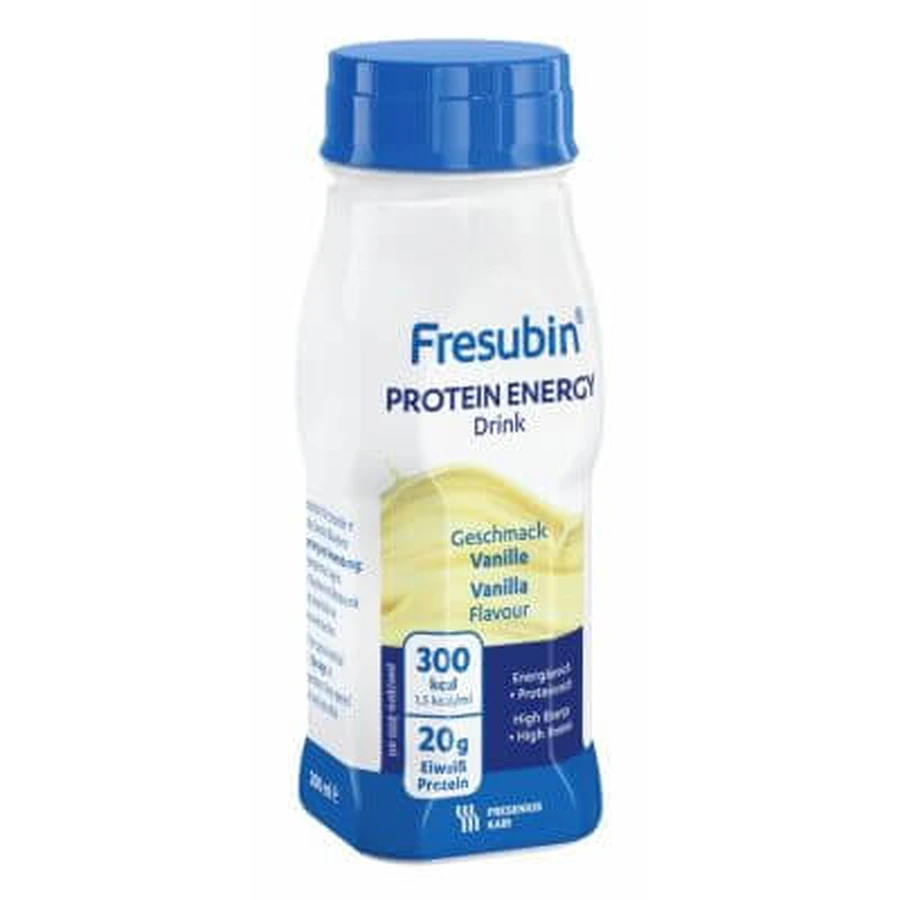 Fresubin proteïne energiedrank vanille 4 x 200 ml