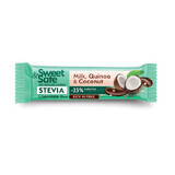 Cioccolato al latte, cocco e quinoa Sweet & Safe, 25 g, Sly Nutritia