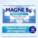 Magne B6 Premium, 100 mg/10 mg, 40 filmomhulde tabletten, Sanofi