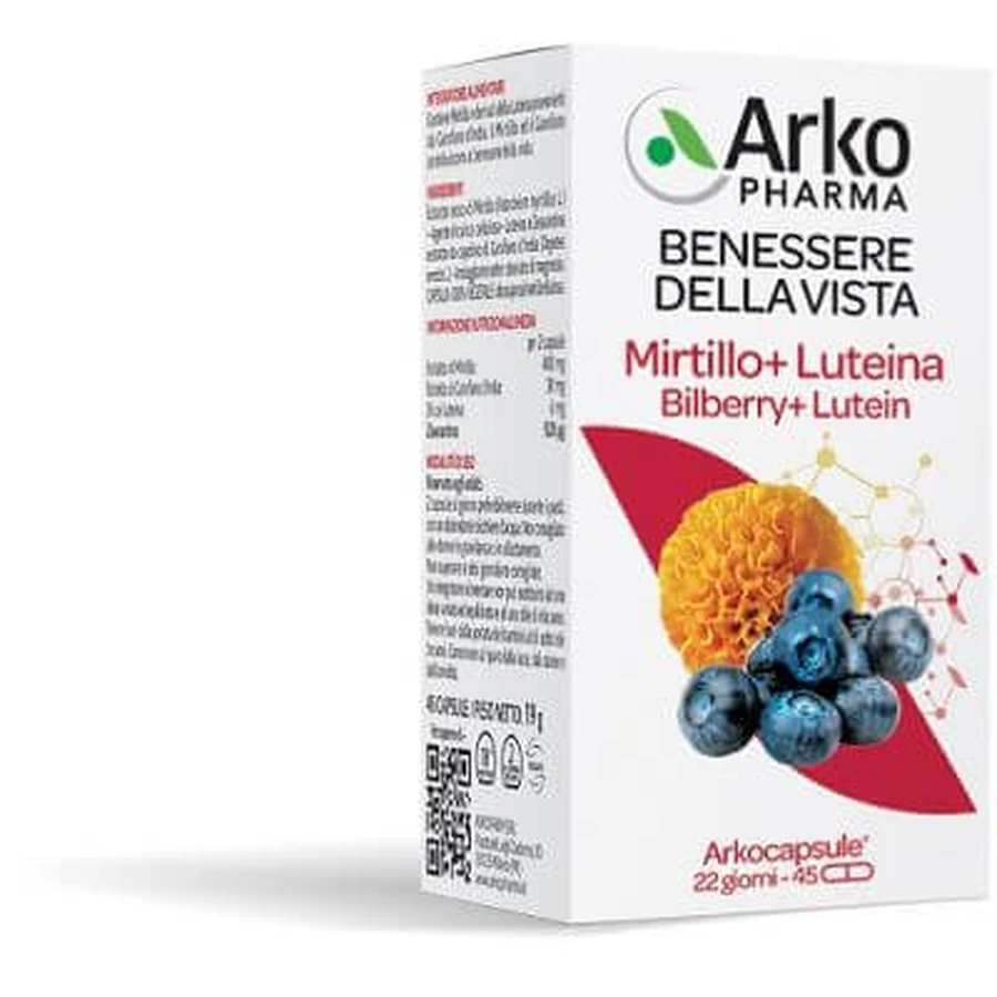 Arko cápsulas de arándano+luteína 45 cápsulas