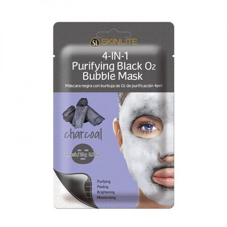4 in 1 Reinigend Masker met Zuurstofbelletjes en Koolstofpoeder, 20 g, Skinlite