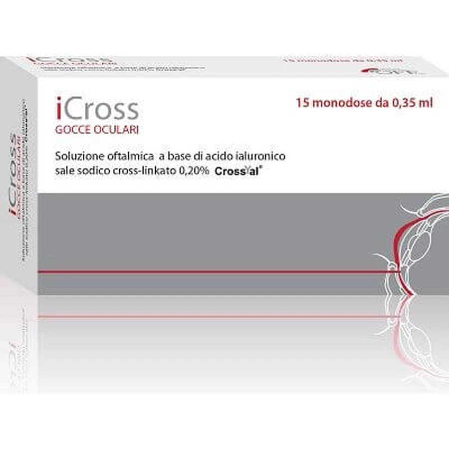 icross oogheelkundige oplossing 15 monodoses 0,35 ml