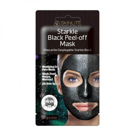 Masque peel-off au charbon, à l'extrait de perle noire et au caviar, 10 g, Skinlite