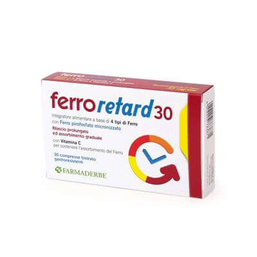 Hierro retard 30 comprimidos