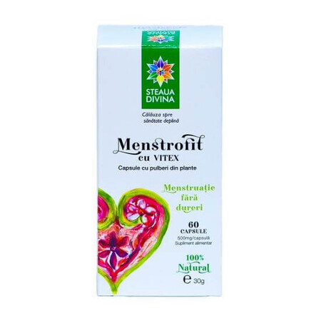 Menstrofit avec Vitex, 60 gélules, Divine Star