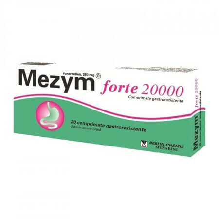 Mezym Forte 20000, 20 comprimés, Berlin-Chemie Ag