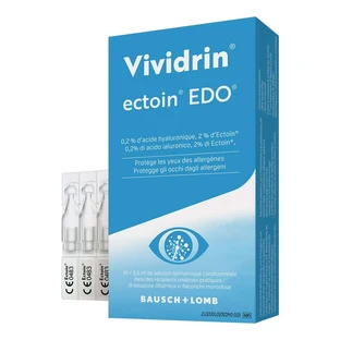 Vividrin ectoin EDO oogdruppels - allergisch geïrriteerde ogen 10X0,5 ml