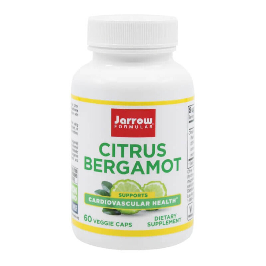 Zitrus Bergamotte 500mg Jarrow Formulas, 60 Kapseln, Secom