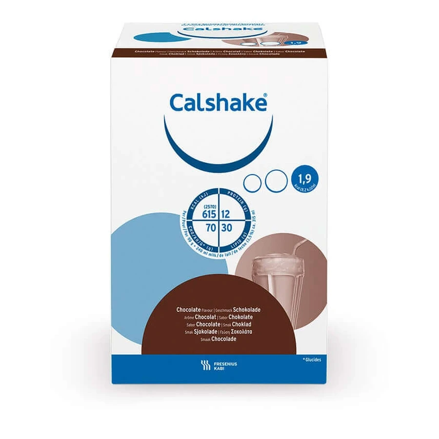 Calshake chocolade zakje poeder 7X90 g