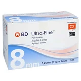 BD Ultra-fine Pen-nadeln 8 mm 31 G 0,25 105 St