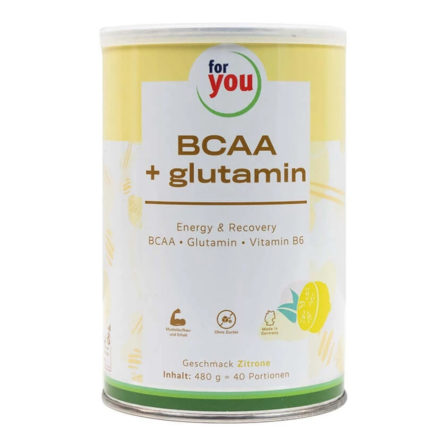 for you BCAA + Glutamine Energy & Recovery Lemon 480 g