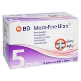 Bd Micro-fine Ultra pen needles 0.25x5 Mm 31 G 100 pcs