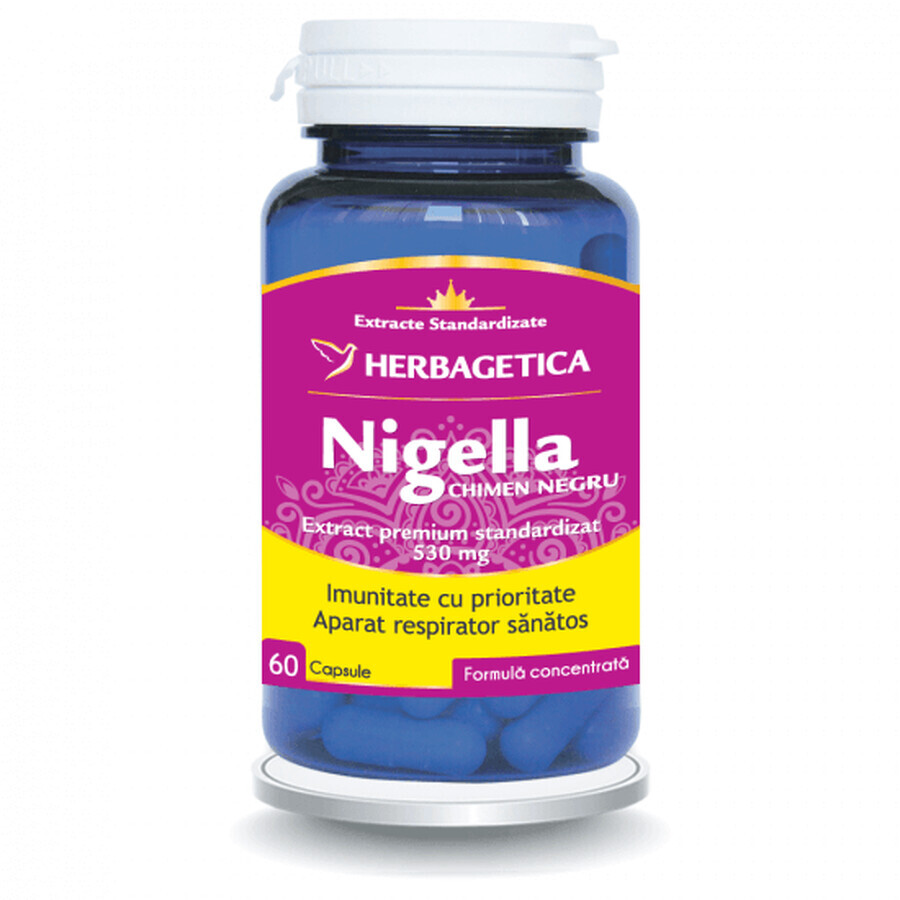 Nigella zwarte komijn, 60 capsules, Herbagetica
