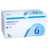 Novofine 6 naalden 0,25x6 mm 31 G 100 st.