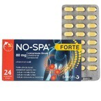 No-Spa Forte, 80 mg, 24 comprimate filmate, Sanofi