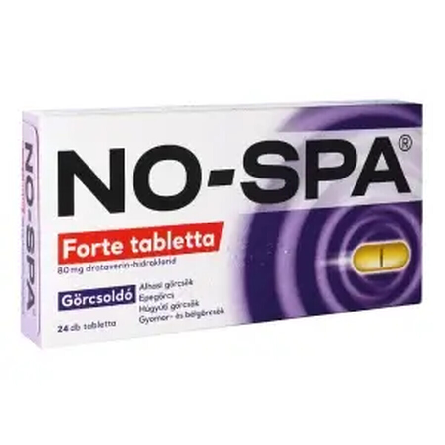 No-Spa Forte, 80 mg, 24 tablets, Sanofi