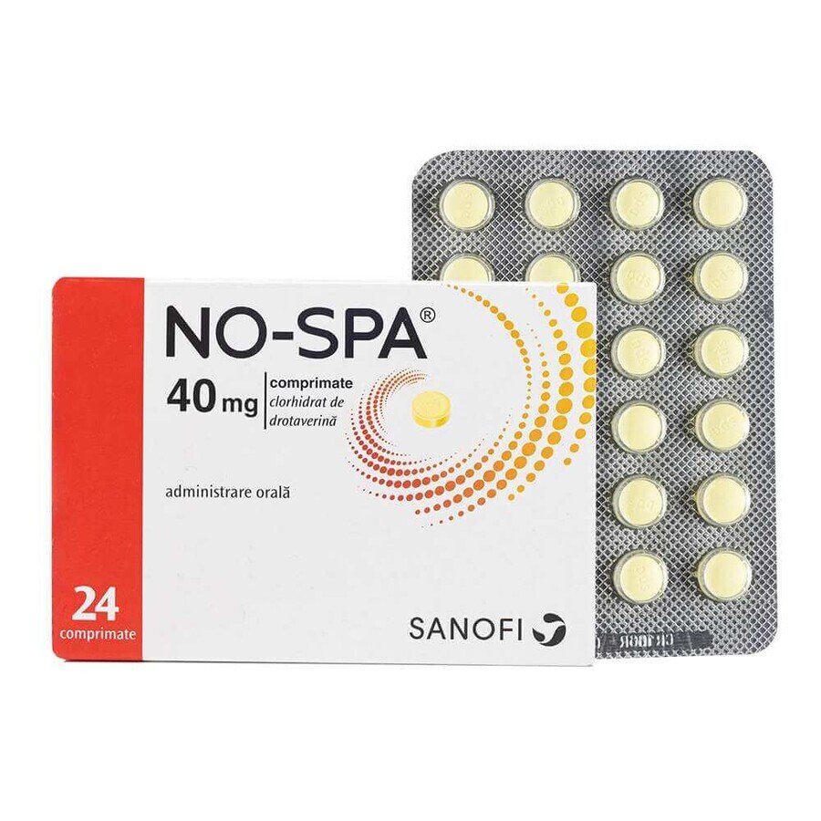 No-Spa 40 mg, 24 comprimés, Sanofi