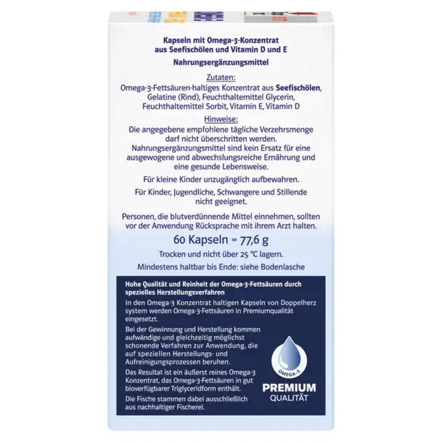 Omega 3 Premium 1500, 60 Kapseln, Doppelherz