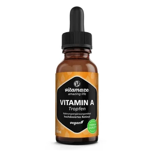 Vitamine A 500 µg hoge dosis veganistische druppels 50 ml
