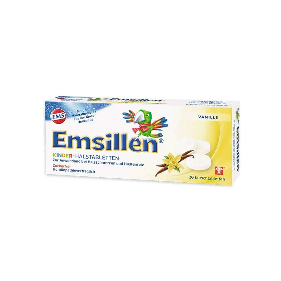 Emsillen comprimidos infantiles para la garganta vainilla 20 uds.