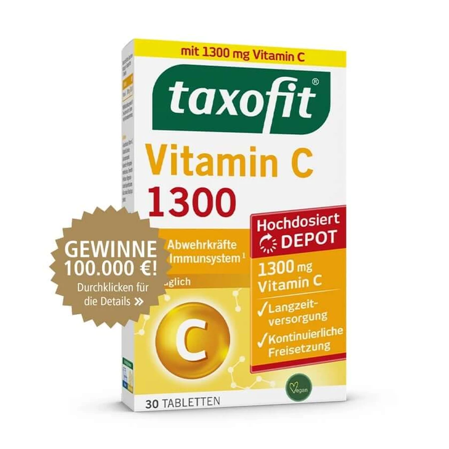 Taxofit Vitamin C 1300 Tablets 30 St: ceny i cechy