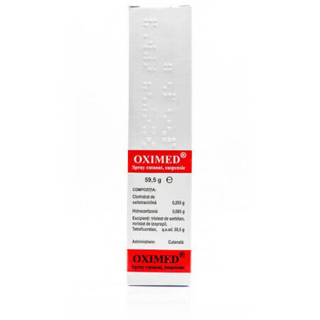 Oximed spray cutanat, 59,5 g, Mebra