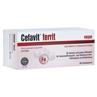 Cefavit Ferrite Gélules dures 60 Gélules