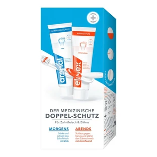 aronal & elmex tandpasta dubbele bescherming 2X75 ml